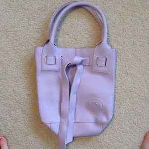 Tod's lavender leather handbag