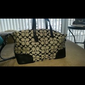 COACH Hadley Signature Zip Satchel