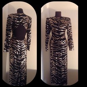 🔹🔸🔹Gorgeous Black & Gold  Evening Dress🔹🔸🔹