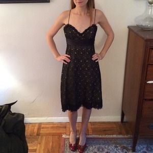 Nicole Miler Collection Silk and Lace Dress