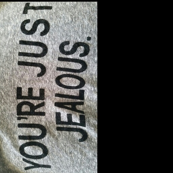 "YOU'RE JUST JEALOUS" Crop Top - Picture 3 of 4