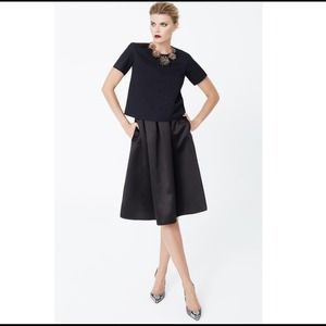 Beautiful Black full midi skirt