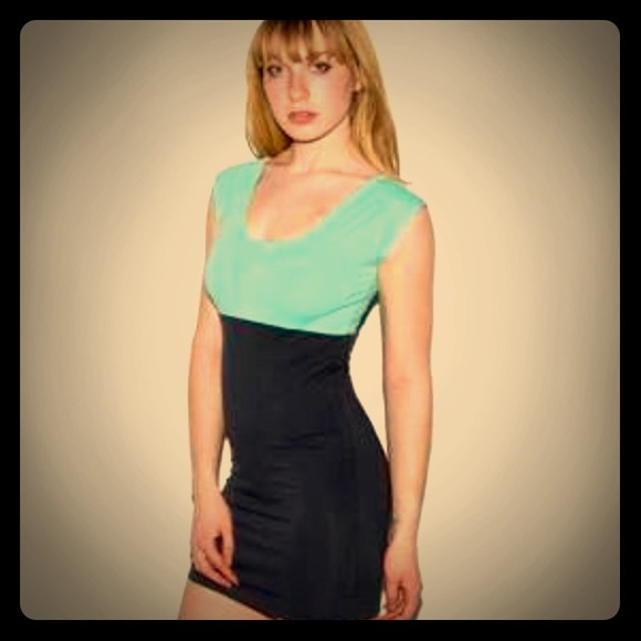 American Apparel two tone dress