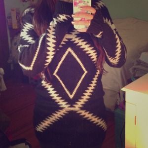 Aztec printed sweater