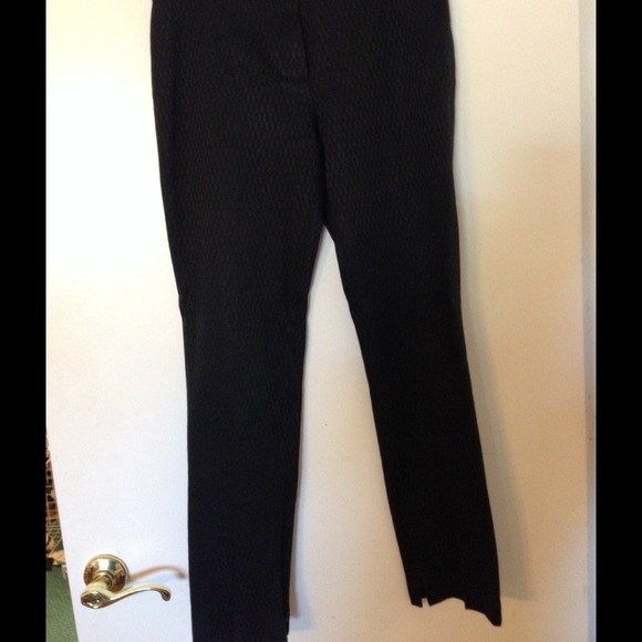 Black trouser super straight legs