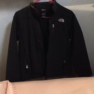 Black North face soft shell.