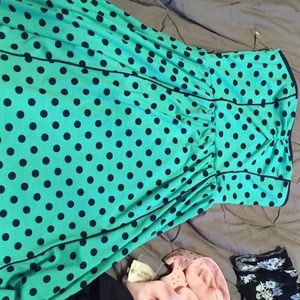 Mint green dress