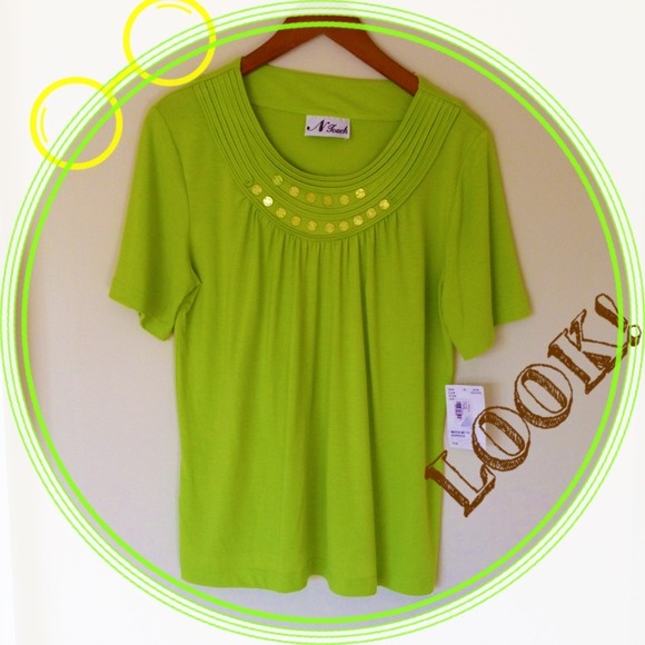 Lime green top