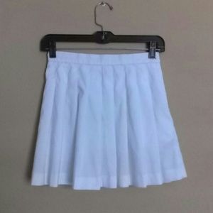 White tennis skirt