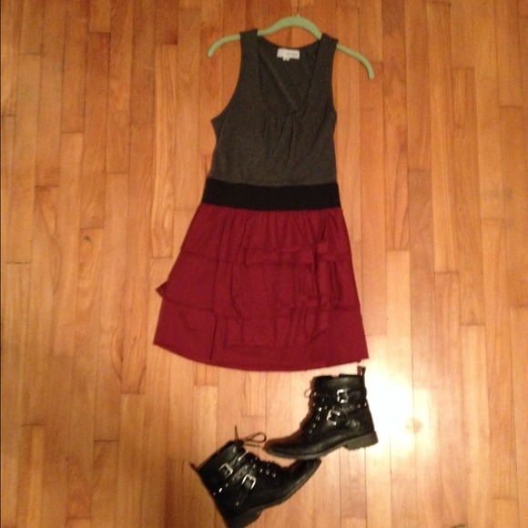 Color block ruffle dress (was $29)