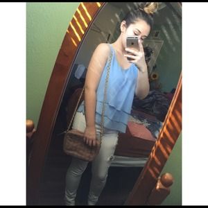 2 items!! Flowy top and purse