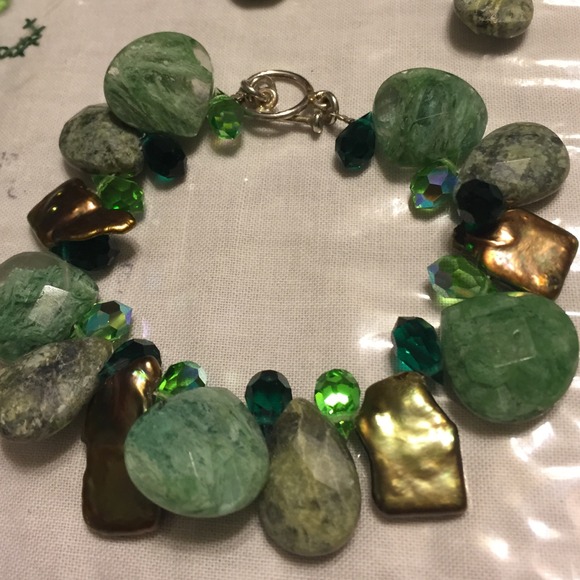 Hand made in Mexico sterling silver with stones - Picture 3 of 4