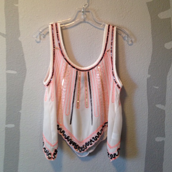 English Rose amazing sequin tank. Nwot.
