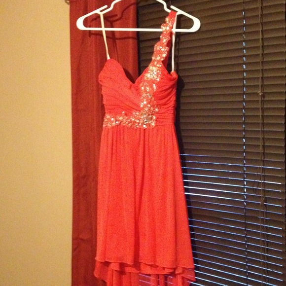 Formal Pink Salmon Dress
