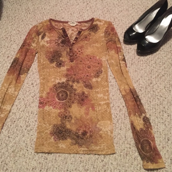 Miss Me Sheer Embellished Top