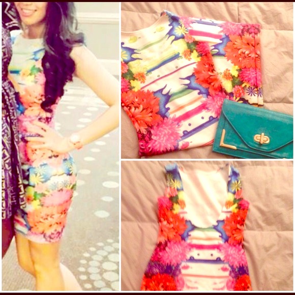Floral pattern Bodycon dress