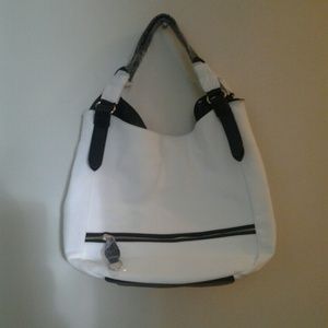 New White and black bag