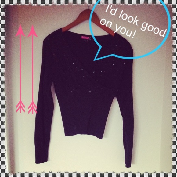 Say What? Black sweater