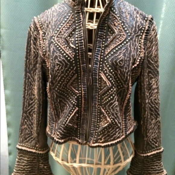 Double D Ranchwear Jackets & Blazers - Leather jacket unique and wonderful!