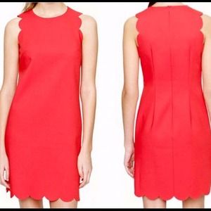 J. Crew Scalloped Shift Dress