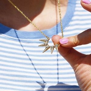 Rhinestone Spike Necklace