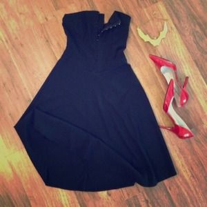 💀 Black hook front dress