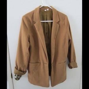 Camel boyfriend blazer