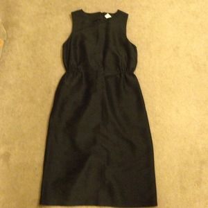 J. Crew Black Silk Dress