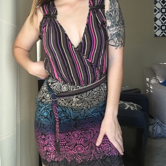 Colorful Patterned Dress - Picture 2 of 8