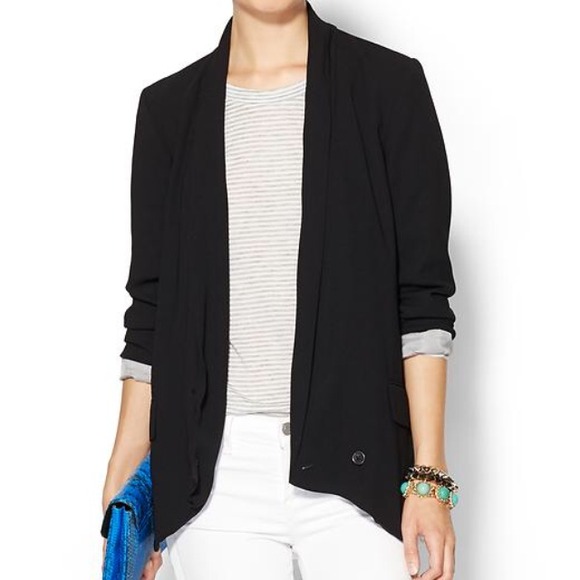 Black Drapery Blazer