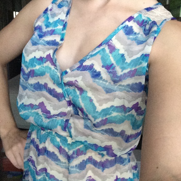 Lace Open Back Patterned Dress - Picture 7 of 7