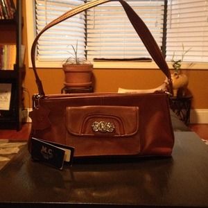 Marc Chantel Light Brown Authentic Leather Purse!