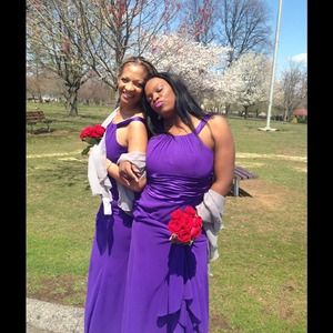 Bridesmaid dress wore once .