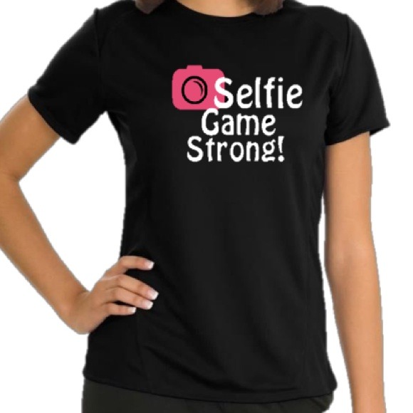 Selfie game strong shirt
