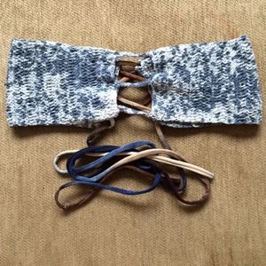 A Love Story by AF strapless crochet bikini top