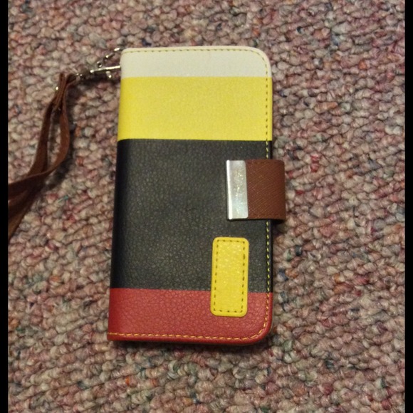 Multi-colored iPhone 5 card phone case