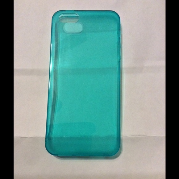 See through teal iPhone 5 case