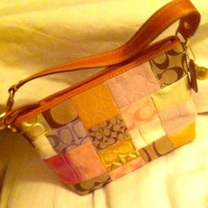 Multi Material Coach Purse
