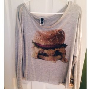 Hamburger Slouchy Long Sleeved Tee