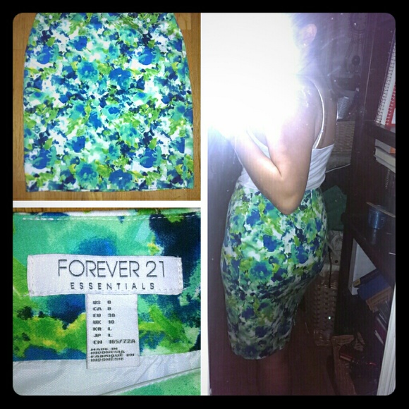 Floral Pencil Skirt