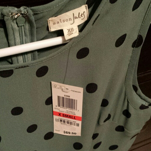 Teal polka dot dress - Picture 3 of 3