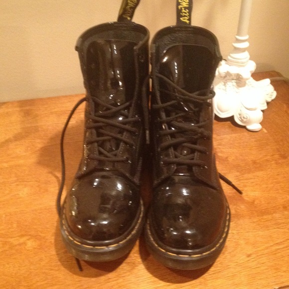 Shiny Black Doc Martins