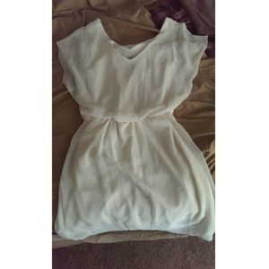 Ivory Chiffon Dress