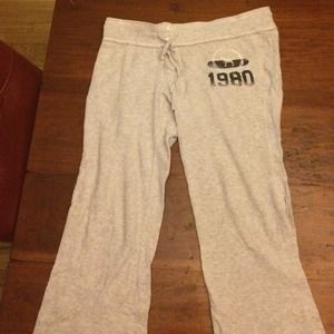 Gray sweatpants
