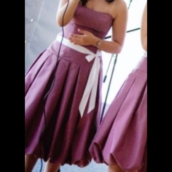 Pink/purple drop waist dress