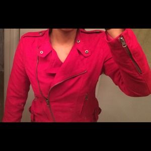 🌹🌹Red Suede Jacket🌹🌹⚠️⚠️SOLD⚠️⚠️