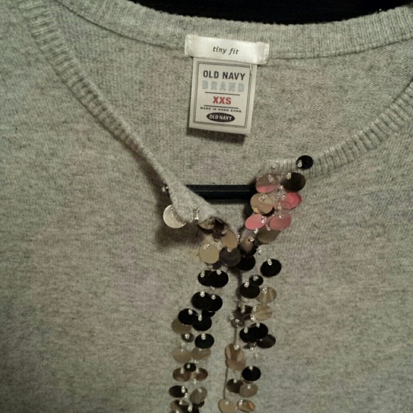 Gray sequin cardigan - Picture 2 of 2