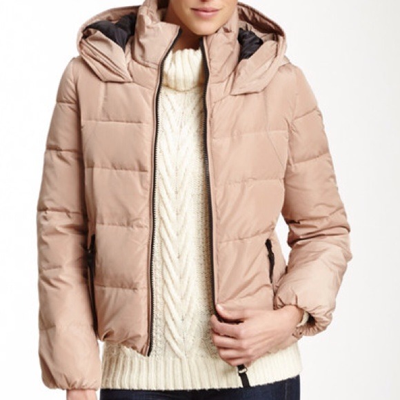 French Connection Womens Hooded Down Puffer Jacket
