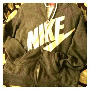 Nike zip front sweater