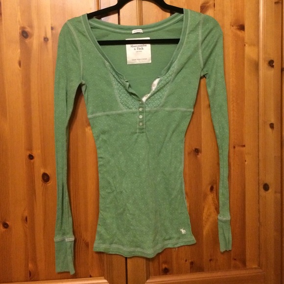 Abercrombie and Fitch green top